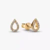 Pandora Infinite Pavé-Ohrringe mit synthetischen Diamanten, 0,16 Karat insgesamt, 14 Karat Gold Pandora Infinite Pavé-Ohrringe mit synthetischen Diamanten, 0,16 Karat insgesamt, 14 Karat Gold