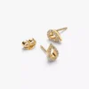 Pandora Infinite Pavé-Ohrringe mit synthetischen Diamanten, 0,16 Karat insgesamt, 14 Karat Gold Pandora Infinite Pavé-Ohrringe mit synthetischen Diamanten, 0,16 Karat insgesamt, 14 Karat Gold