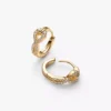Pandora Infinite Pavé-Ohrringe mit synthetischen Diamanten, 0,26 Karat insgesamt, 14 Karat Gold Pandora Infinite Pavé-Ohrringe mit synthetischen Diamanten, 0,26 Karat insgesamt, 14 Karat Gold