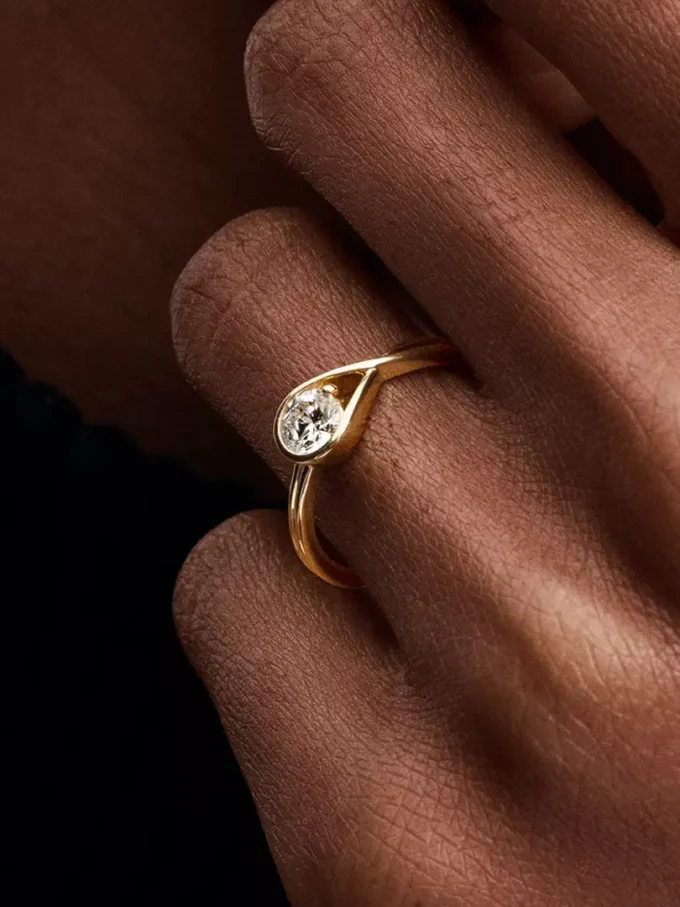 Pandora Infinite Ring aus 14 Karat Gold mit Lab-Grown Diamanten, 0,50 Karat Gesamtgewicht, 14 Karat Gold Pandora Infinite Ring aus 14 Karat Gold mit Lab-Grown Diamanten, 0,50 Karat Gesamtgewicht, 14 Karat Gold