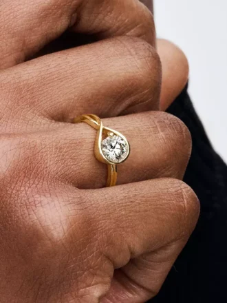 Pandora Infinite Ring aus 14 Karat Gold mit Lab-Grown Diamonds, 1,00 Karat insgesamt, 14 Karat Gold