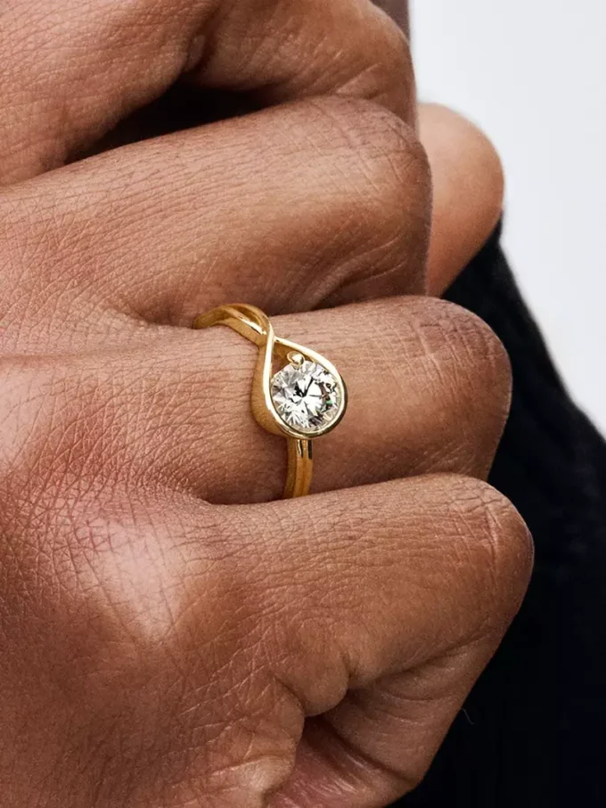Pandora Infinite Ring aus 14 Karat Gold mit Lab-Grown Diamonds, 1,00 Karat insgesamt, 14 Karat Gold Pandora Infinite Ring aus 14 Karat Gold mit Lab-Grown Diamonds, 1,00 Karat insgesamt, 14 Karat Gold