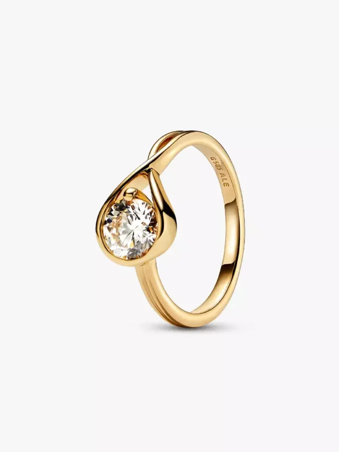 Pandora Infinite Ring aus 14 Karat Gold mit Lab-Grown Diamonds, 1,00 Karat insgesamt, 14 Karat Gold Pandora Infinite Ring aus 14 Karat Gold mit Lab-Grown Diamonds, 1,00 Karat insgesamt, 14 Karat Gold
