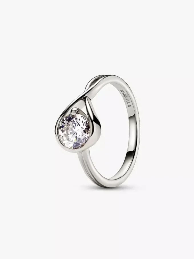Pandora Infinite Ring aus 14 Karat Weißgold mit Lab-Grown Diamonds, 1,00 Karat insgesamt, 14 Karat Weißgold Pandora Infinite Ring aus 14 Karat Weißgold mit Lab-Grown Diamonds, 1,00 Karat insgesamt, 14 Karat Weißgold