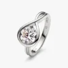 Pandora Infinite Ring aus 14 Karat Weißgold mit synthetischem Diamanten – 1,75 Karat Gesamtgewicht, 14 Karat Weißgold