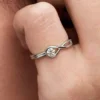 Pandora Infinite Ring aus Sterlingsilber mit im Labor gezüchtetem Diamanten, 0,15 Karat, Sterlingsilber Pandora Infinite Ring aus Sterlingsilber mit im Labor gezüchtetem Diamanten, 0,15 Karat, Sterlingsilber