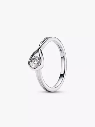 Pandora Infinite Ring aus Sterlingsilber mit Lab-Grown Diamonds, 0,25 Karat insgesamt, Sterlingsilber