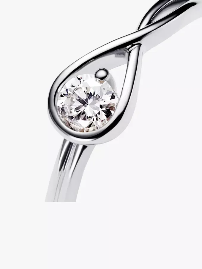 Pandora Infinite Ring aus Sterlingsilber mit Lab-Grown Diamonds, 0,25 Karat insgesamt, Sterlingsilber Pandora Infinite Ring aus Sterlingsilber mit Lab-Grown Diamonds, 0,25 Karat insgesamt, Sterlingsilber