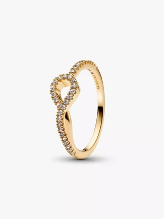 Pandora Infinite Ring mit Pavé aus Lab-Grown Diamonds, 0,19 Karat insgesamt, 14 Karat Gold