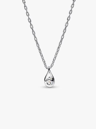 Pandora Infinite Sterling-Silber-Anhänger-Halskette mit Lab-Grown Diamonds – 0,25 ct TW, Sterling-Silber Pandora Infinite Sterling-Silber-Anhänger-Halskette mit Lab-Grown Diamonds – 0,25 ct TW, Sterling-Silber