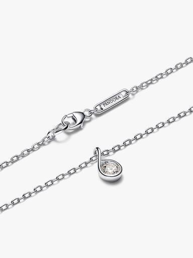 Pandora Infinite Sterling-Silber-Anhänger-Halskette mit Lab-Grown Diamonds – 0,25 ct TW, Sterling-Silber Pandora Infinite Sterling-Silber-Anhänger-Halskette mit Lab-Grown Diamonds – 0,25 ct TW, Sterling-Silber
