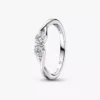 Pandora Infinite Sterling-Silber-Ring mit doppelseitigen, im Labor gezüchteten Diamanten, 0,30 Karat insgesamt, Sterling-Silber Pandora Infinite Sterling-Silber-Ring mit doppelseitigen, im Labor gezüchteten Diamanten, 0,30 Karat insgesamt, Sterling-Silber