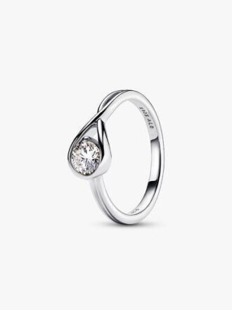 Pandora Infinite Sterling-Silber-Ring mit synthetischem Diamanten – 0,50 ct TW, Sterling-Silber
