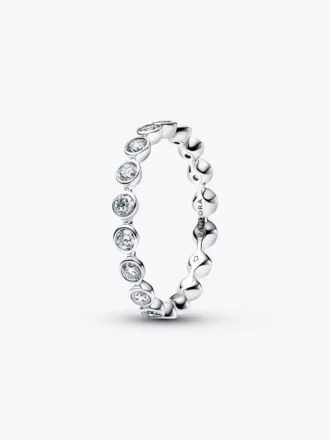 Pandora Lab-Grown Diamonds Ewigkeitsring aus 14 Karat Weißgold, 0,70 Karat insgesamt, 14 Karat Weißgold