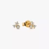 Pandora Lab-Grown Diamonds-Ohrringe mit im Labor gezüchteten Diamanten, 0,19 Karat insgesamt, 14 Karat Gold Pandora Lab-Grown Diamonds-Ohrringe mit im Labor gezüchteten Diamanten, 0,19 Karat insgesamt, 14 Karat Gold