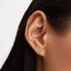 Pandora Lab-Grown Diamonds-Ohrringe mit im Labor gezüchteten Diamanten, 0,19 Karat insgesamt, 14 Karat Gold Pandora Lab-Grown Diamonds-Ohrringe mit im Labor gezüchteten Diamanten, 0,19 Karat insgesamt, 14 Karat Gold