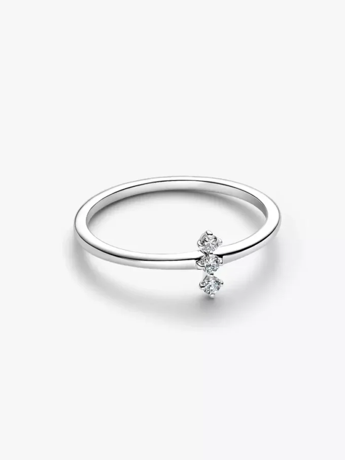 Pandora Lab-Grown Diamonds-Trio-Ring 0,07 ct TW, 14 Karat Weißgold Pandora Lab-Grown Diamonds-Trio-Ring 0,07 ct TW, 14 Karat Weißgold