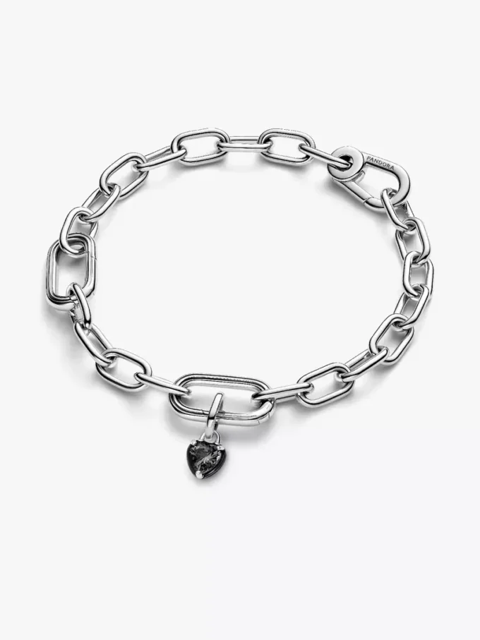 Pandora ME Black Chakra Heart Mini Dangle Charm aus Sterlingsilber Pandora ME Black Chakra Heart Mini Dangle Charm aus Sterlingsilber