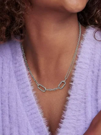 Pandora ME Doppelgliederkette aus Sterlingsilber