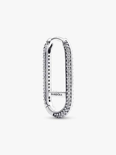 Pandora ME Extended Pavé Link Einzelohrring – Sterlingsilber Pandora ME Extended Pavé Link Einzelohrring – Sterlingsilber