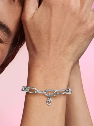 Pandora ME Freehand Heart Mini-Dangle Charm aus Sterlingsilber