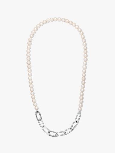 Pandora ME Halskette mit behandelten Süßwasser-Zuchtperlen – Sterlingsilber Pandora ME Halskette mit behandelten Süßwasser-Zuchtperlen – Sterlingsilber