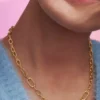 Pandora ME Halskette mit kleinen Gliedern, 14 Karat vergoldet Pandora ME Halskette mit kleinen Gliedern, 14 Karat vergoldet