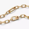 Pandora ME Halskette mit kleinen Gliedern, 14 Karat vergoldet Pandora ME Halskette mit kleinen Gliedern, 14 Karat vergoldet