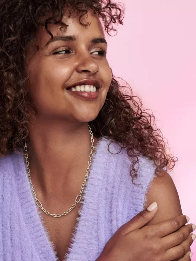Pandora ME Halskette mit kleinen Gliedern aus Sterlingsilber