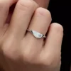 Pandora ME Halved Enamel Signet Ring aus Sterlingsilber