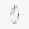 Pandora ME Halved Enamel Signet Ring aus Sterlingsilber