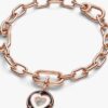Pandora ME Hearts Medaillon-Charm – 14 Karat Roségold-Beschichtung