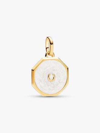 Pandora ME Lucky Horseshoe Medallion Charm – 14 Karat vergoldet