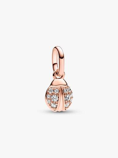 Pandora ME Lucky Ladybird Mini Dangle Charm – 14 Karat Roségold-Beschichtung Pandora ME Lucky Ladybird Mini Dangle Charm – 14 Karat Roségold-Beschichtung