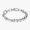 Pandora ME Metallperlen- und Gliederarmband – Sterlingsilber
