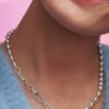 Pandora ME Metallperlen- und Gliederkette – Sterlingsilber
