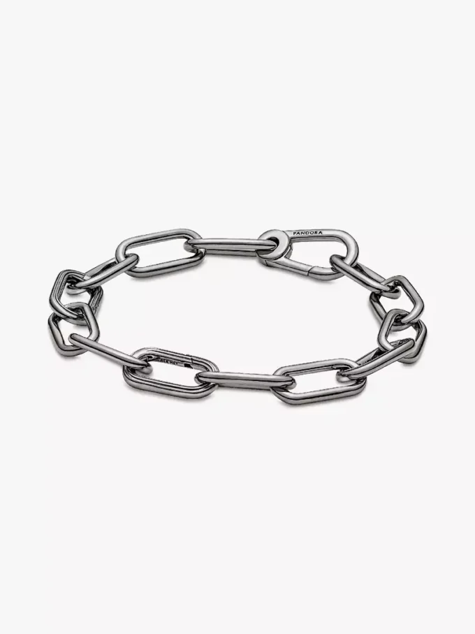 Pandora ME Mittelglied-Kettenarmband mit Rutheniumbeschichtung