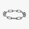 Pandora ME Mittelglied-Kettenarmband mit Rutheniumbeschichtung
