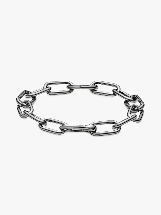 Pandora ME Mittelglied-Kettenarmband mit Rutheniumbeschichtung