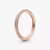 Pandora ME Pavé-Ring, 14 Karat Roségold-Beschichtung