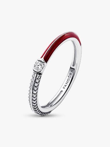 Pandora ME Pavé & Red Dual Ring – Sterlingsilber Pandora ME Pavé & Red Dual Ring – Sterlingsilber