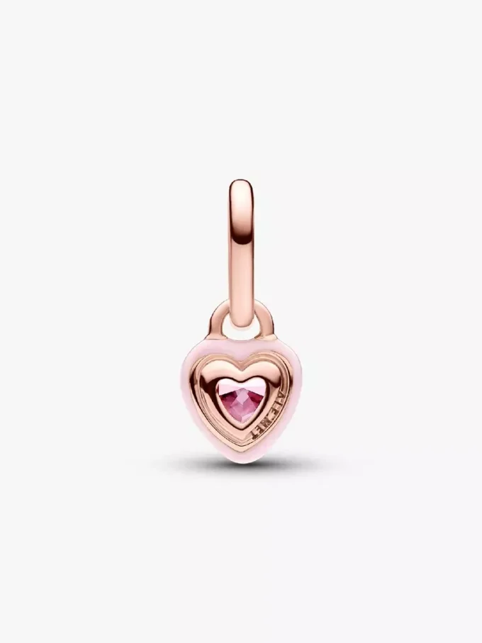 Pandora ME Pink Chakra Heart Mini-Dangle Charm, 14 Karat Roségold-Beschichtung Pandora ME Pink Chakra Heart Mini-Dangle Charm, 14 Karat Roségold-Beschichtung