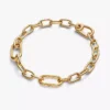 Pandora ME rechteckiges, aufklappbares Glied, 14 Karat vergoldet Pandora ME rechteckiges, aufklappbares Glied, 14 Karat vergoldet