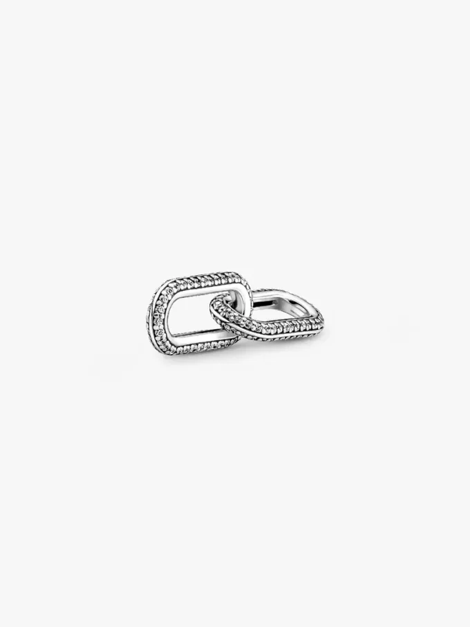 Pandora ME Styling Pavé Doppelglied aus Sterlingsilber
