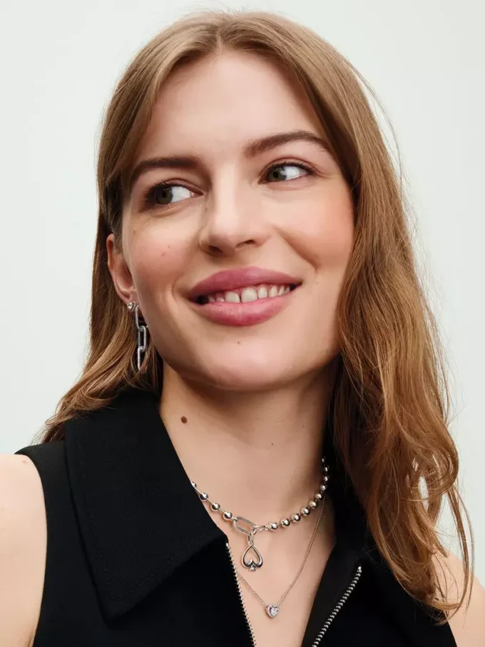 Pandora ME Styling Pavé Doppelglied aus Sterlingsilber