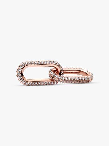 Pandora ME Styling Pavé Double Link – 14 Karat Roségold-Beschichtung Pandora ME Styling Pavé Double Link – 14 Karat Roségold-Beschichtung
