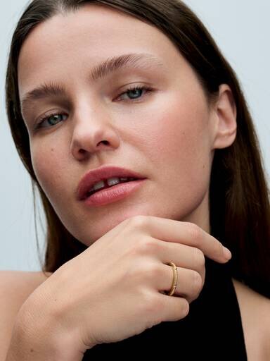 Pandora ME Texture & Stones Ring – 14 Karat vergoldet Pandora ME Texture & Stones Ring – 14 Karat vergoldet