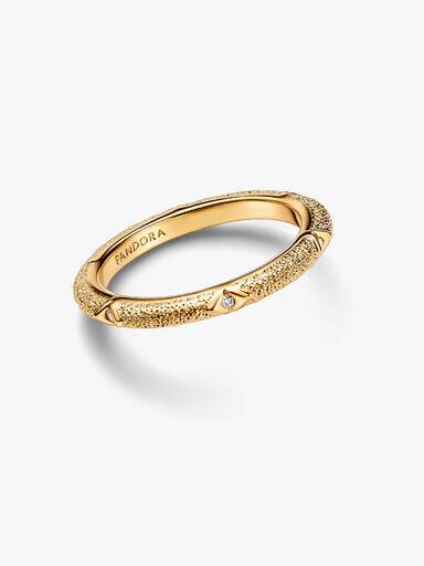 Pandora ME Texture & Stones Ring – 14 Karat vergoldet Pandora ME Texture & Stones Ring – 14 Karat vergoldet