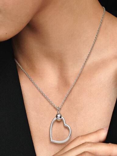 Pandora Moments Herz-Charm-Anhänger – Sterlingsilber Pandora Moments Herz-Charm-Anhänger – Sterlingsilber
