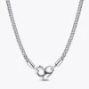Pandora Moments Halskette mit Nieten und Herz-Dangle-Set, 2er-Set Pandora Moments Halskette mit Nieten und Herz-Dangle-Set, 2er-Set